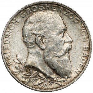 Baden, 2 mark 1902 - 1852-1902