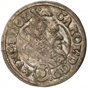 Śląsk, Karol II, 3 krajcary 1612, Oleśnica - wąska kryza