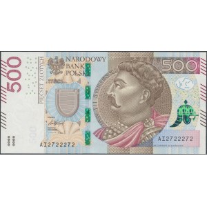 500 zł 2017 - AI 2722272 - numer radarowy