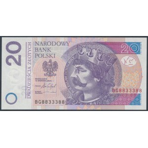 20 zł 2016 - BG 8833388 - ładny numer radarowy