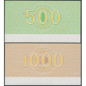 Czechoslovakia, 500 and 1.000 Korun - SPECIMEN - travel check (2pcs)