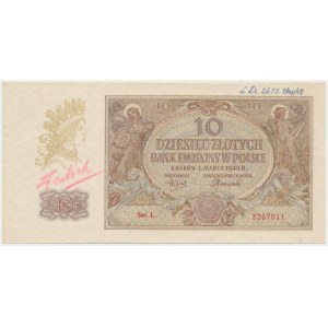 10 złotych 1940 - falsyfikat z epoki