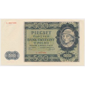 500 złotych 1940 - B