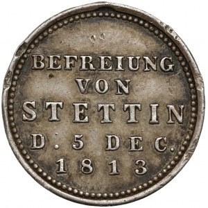 Siegespfennig, Wyzwolenie Szczecina 1813