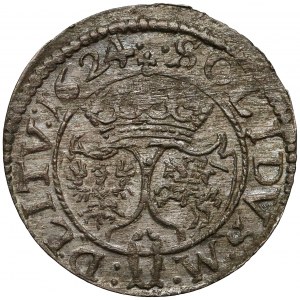 Zygmunt III Waza, Szeląg Wilno 1624 - monogram