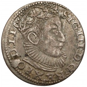 Zygmunt III Waza, Trojak Ryga 1589 - lilijka przed