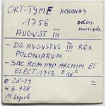 August III Sas, Ort Lipsk 1756 EC - falsyfikat z epoki