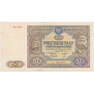 50 złotych 1946 - duża litera