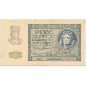 5 złotych 1940 - Ser.B