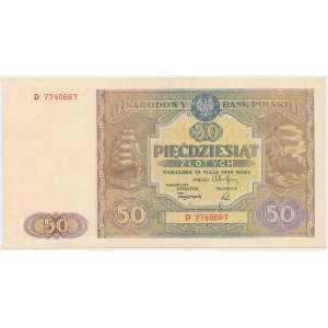 50 złotych 1946 - mała litera