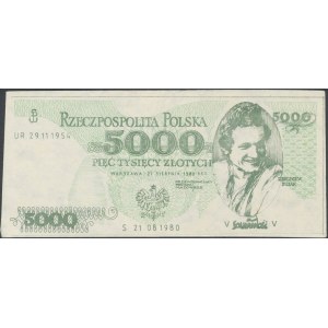 Solidarność, 5.000 złotych 1980 Zbigniew Bujak