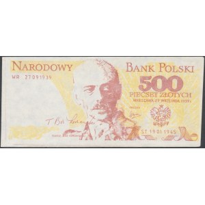 Solidarność, 500 złotych 1939 Tadeusz Bór Komorowski