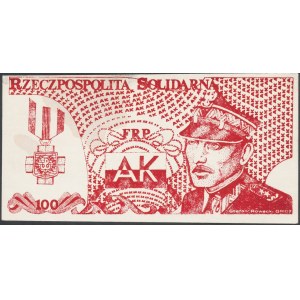 Solidarność, 100 złotych 1985 Stefan Rowecki GROT