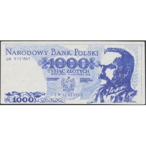 Solidarność, 1.000 złotych 1918 Józef Piłsudski