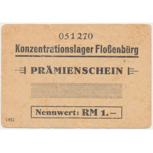 Flossenbürg - bon z obozu koncentracyjnego - 1 RM