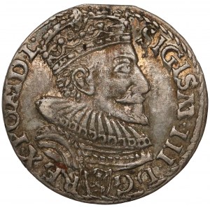 Zygmunt III Waza, Trojak Malbork 1592 - broda odsunięta