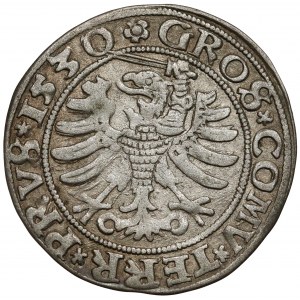 Zygmunt I Stary, Grosz Toruń 1530 - miecz w lewo - PRVS