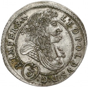 Austria, Leopold I, 3 krajcary 1695 MV, Praga