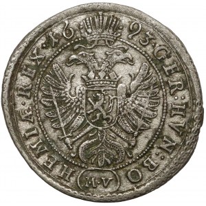 Austria, Leopold I, 3 krajcary 1695 MV, Praga