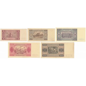 5 - 500 złotych 1948 (5szt)