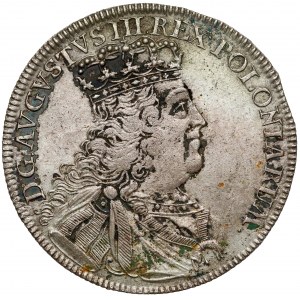 August III Sas, Tymf Lipsk 1753 - owalny, gładki