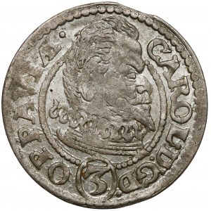 Śląsk, Karol von Liechtenstein, 3 krajcary 1615 BH, Opawa