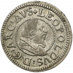 Austria, Tyrol, Leopold V, 3 krajcary bez daty