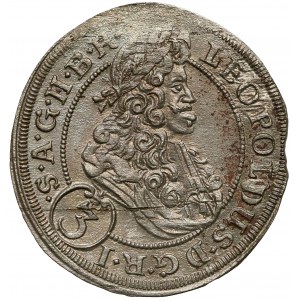 Śląsk, Leopold I, 3 krajcary 1699 FN, Opole