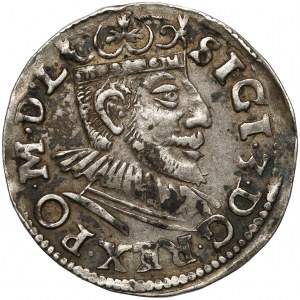Zygmunt III Waza, Trojak Poznań 1591 - wydłużona twarz
