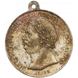 Medal, John III Sobieski King of Poland Defender of Christianity 1883