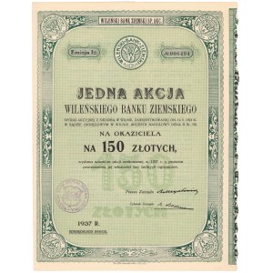 Wileński Bank Ziemski, Em.1, 150 zł 1937