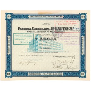 Fabryka Czekolady PLUTOS, Em.1, 100 zł 1926