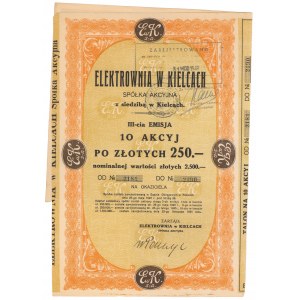 Elektrownia w Kielcach, Em.3, 10x 250 zł