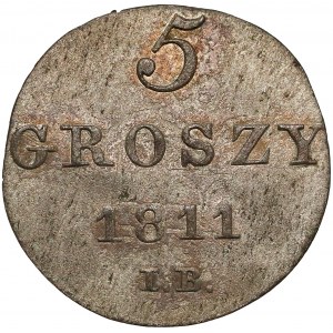 Księstwo Warszawskie, 5 groszy 1811 I.B.