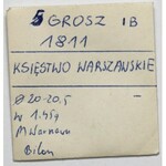 Księstwo Warszawskie, 5 groszy 1811 I.B.