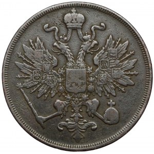 3 kopiejki Warszawa 1860 BM - rzadkie