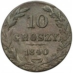 10 groszy 1840 MW - kropka po GROSZY - rzadkie