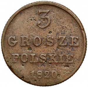 3 grosze polskie 1820 IB - rzadkie