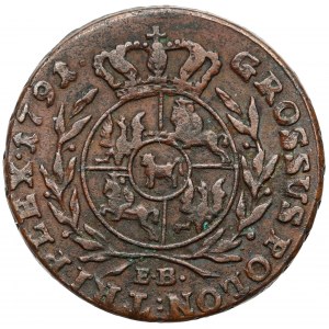 Poniatowski, Trojak 1791 E.B., Warszawa