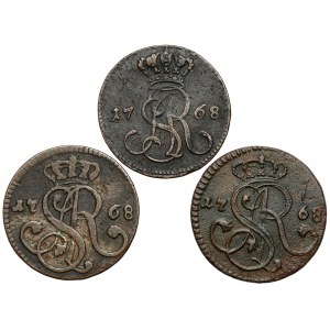 Poniatowski, Grosze 1768 - g i G (3szt)