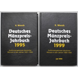 Deutsches Münzpreis-Jahrbuch 1991-1999 (2szt), Wonsik
