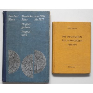 Thun - Deutsche Taler, Doppelgulden, Doppeltaler von 1800 bis 1871, Jaeger - Die deutschen Reichsmünzen seit 1871 (2szt)