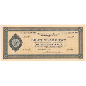 Bilet Skarbowy, Serja IV - 100.000 mkp 1923