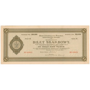 Bilet Skarbowy, Serja III - 100.000 mkp 1922