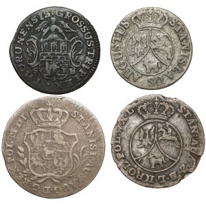 Poniatowski - zestaw ciekawszych monet (4szt)