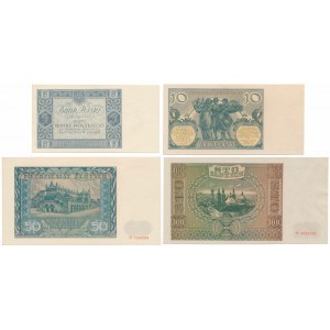 Zestaw polskich banknotów z lat 1929-1941 (4szt)