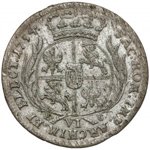 August III Sas, Szóstak Lipsk 1754 EC