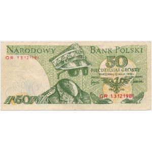 Solidarność, 50 groszy 1982 - Jaruzelski