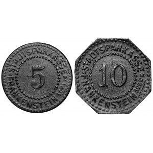 Frankenstein (Ząbkowice śląskie), 5 i 10 fenigów 1917 (2szt)