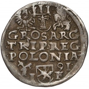 Zygmunt III Waza, Trojak Poznań 1591 - szeroka - SIGI 3